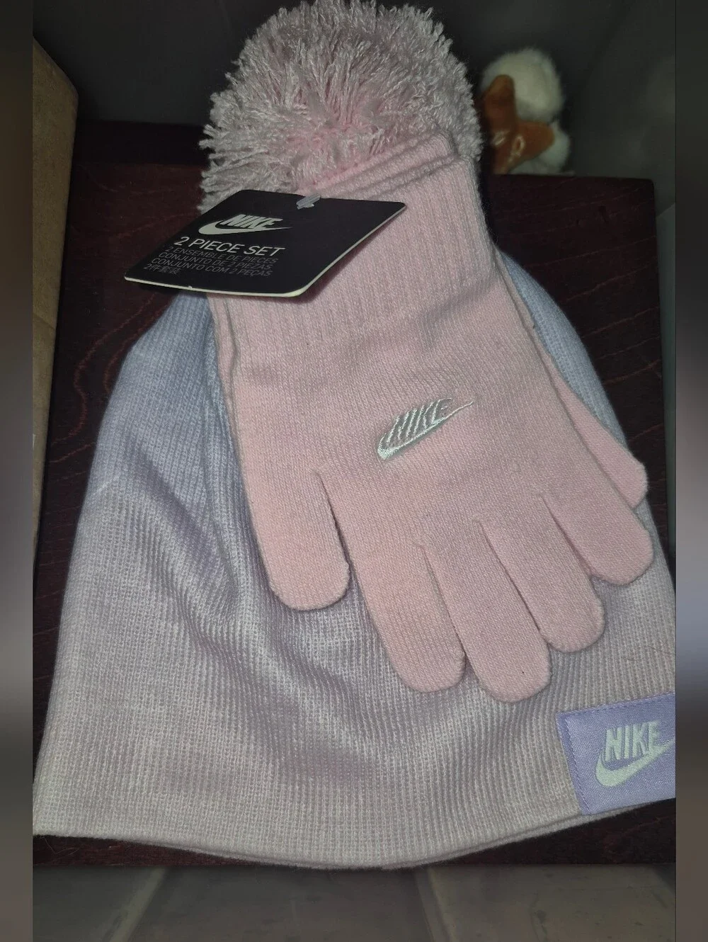 Girls 2pc Hat & Gloves Set Nike